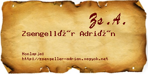 Zsengellér Adrián névjegykártya